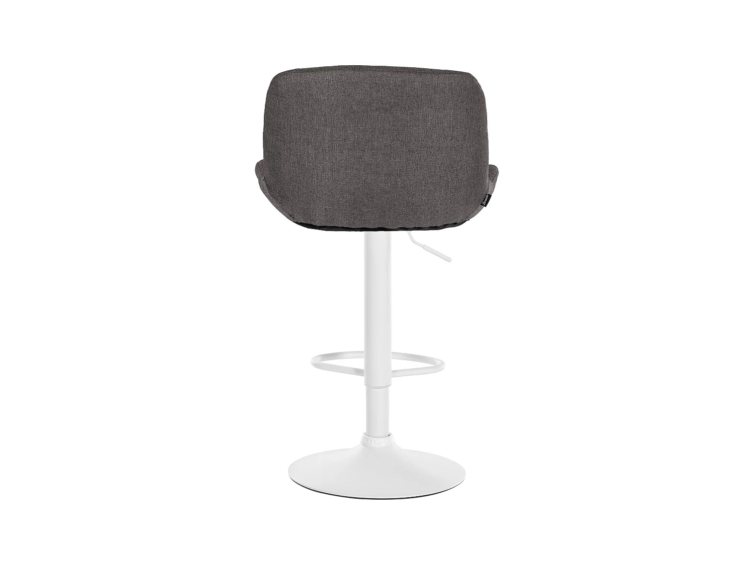 Lot de 2  Tabouret de bar - Tissu - Gris foncé - Solon