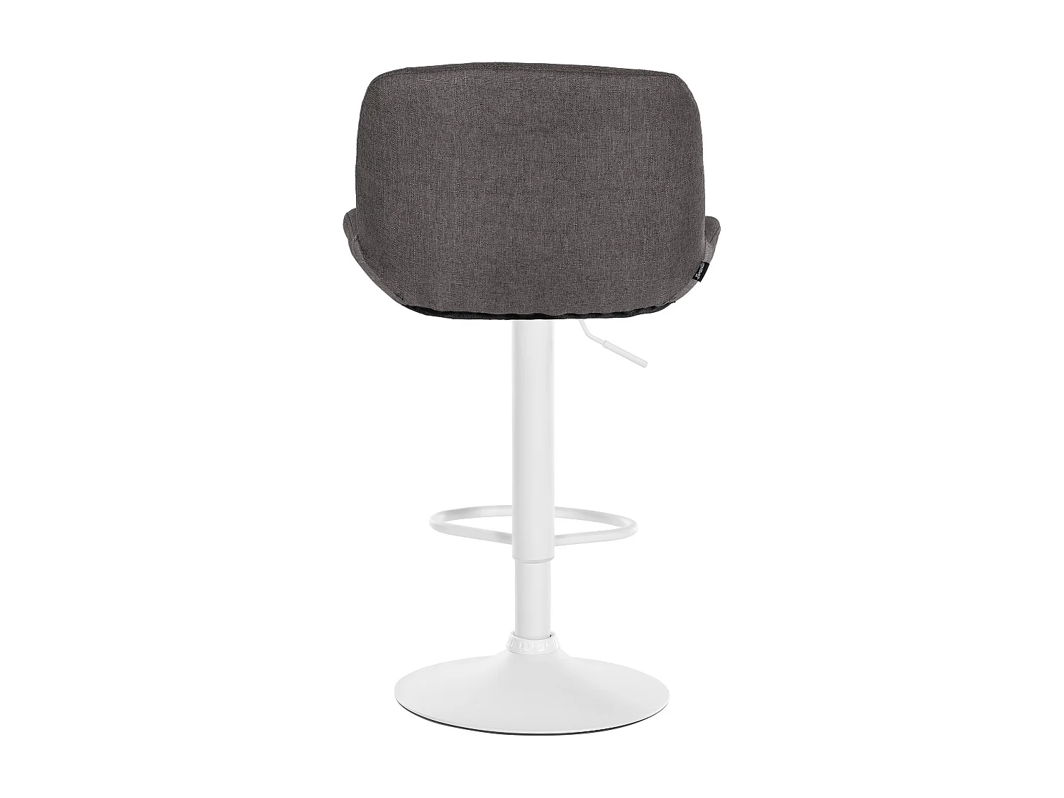 Lot de 2  Tabouret de bar - Tissu - Gris foncé - Solon