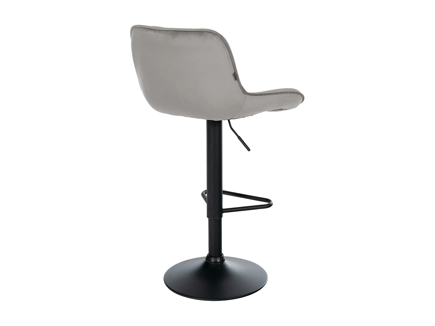 Tabouret de bar - Velours - Gris - Kasson