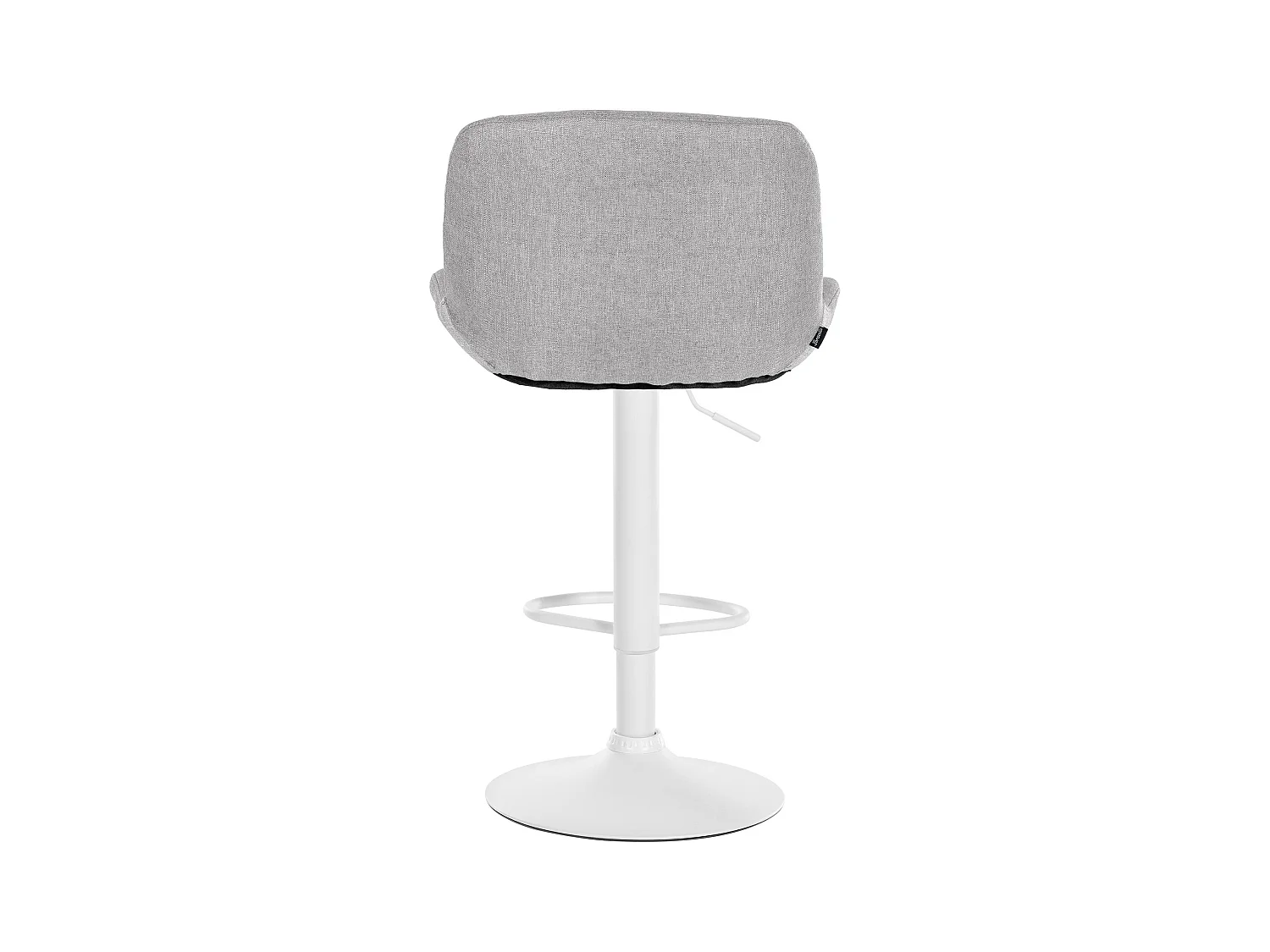 Lot de 2  Tabouret de bar - Tissu - Gris clair - Solon