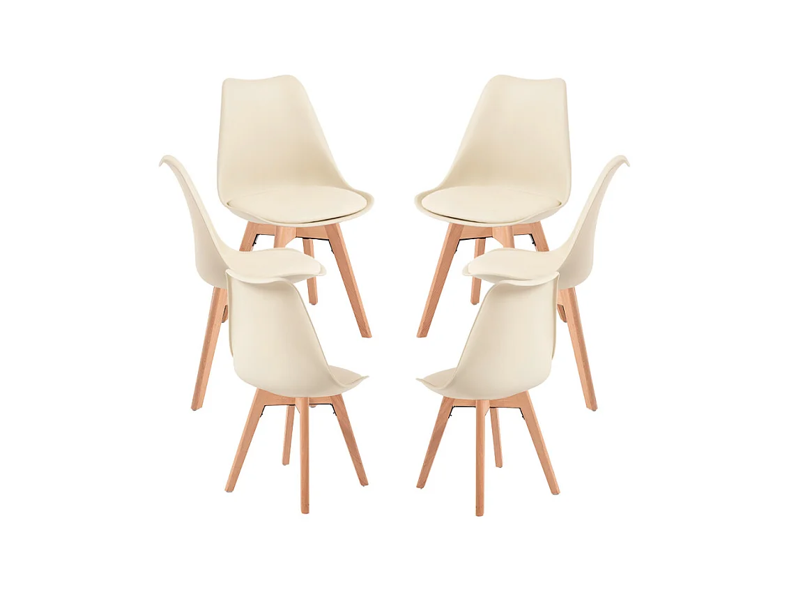 Packs Sillas Comedor - Pack 6 Sillas Synk Basic - Mousse Limón