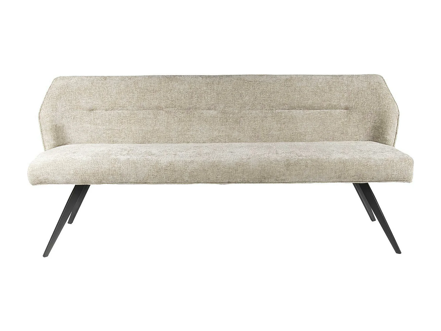 Banquette de salle à manger en velours texturé sable 180 cm MELBOURNE