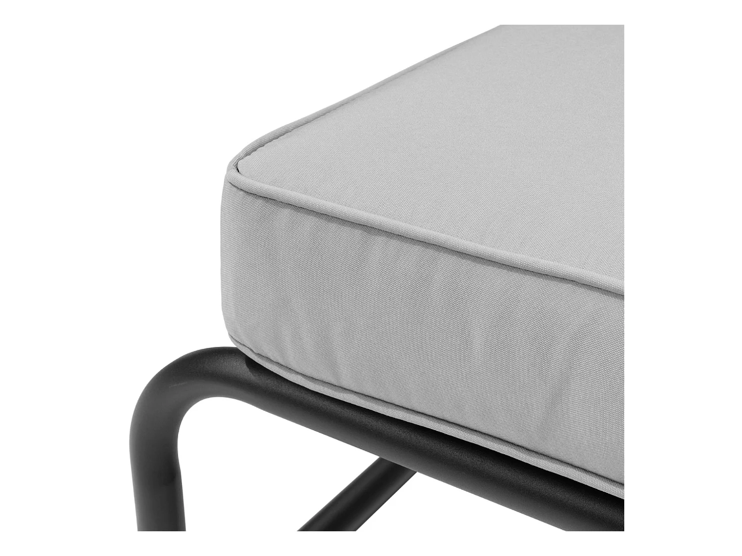 Salon de jardin canapé modulable 2-3 places gris en aluminium SORRENTO