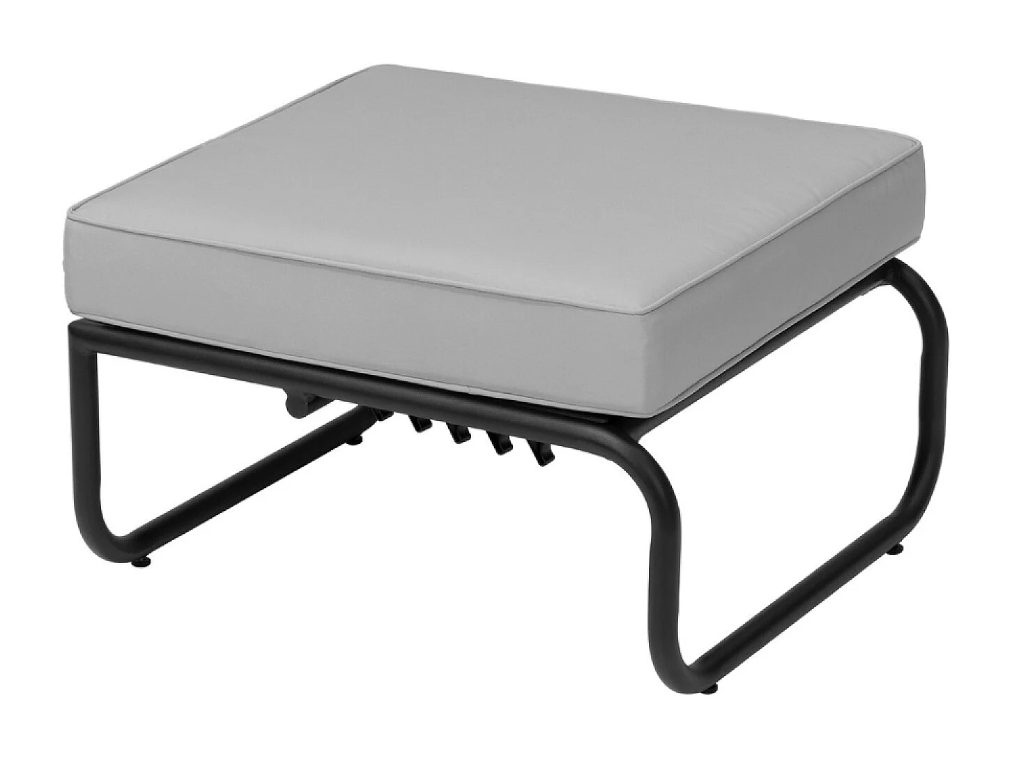 Modulares Gartensofa 2-3 Plätze Grau aus Aluminium SORRENTO