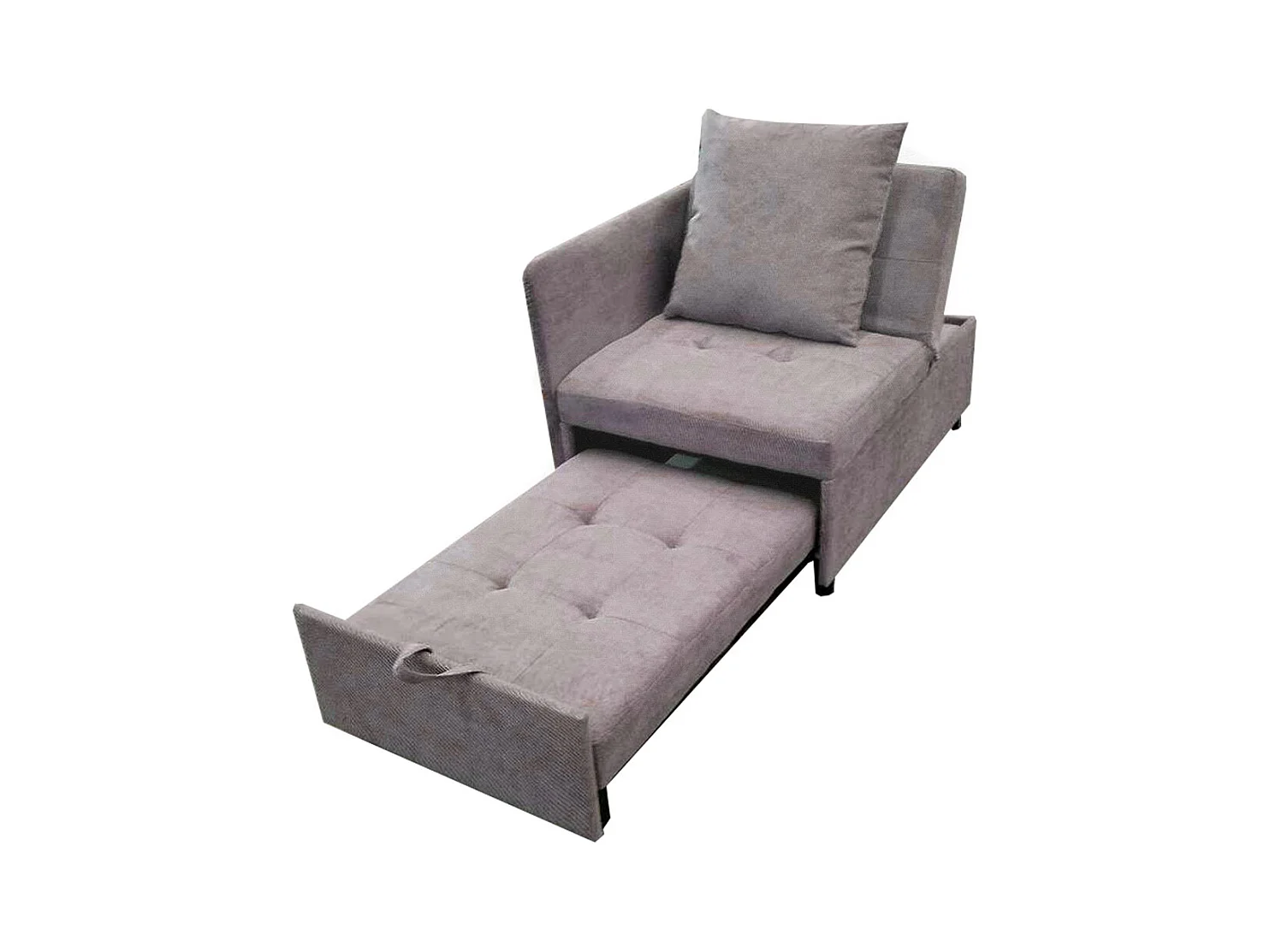 Lit banquette lit rembourré 3 en 1 Canapé-lit multifonction en lin avec dossier réglable pour les petites pièces gris