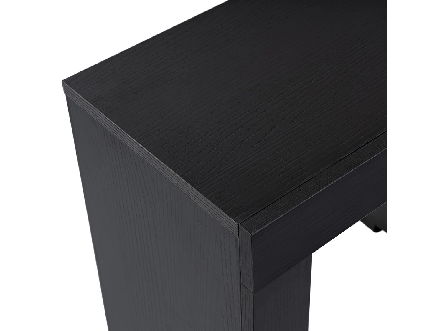 Meuble TV avec placards bois noir 180cm BASI