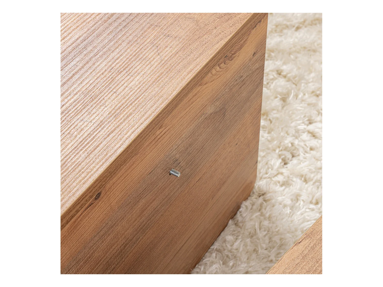 Table basse ronde podium pin atlantique 90cm POUL