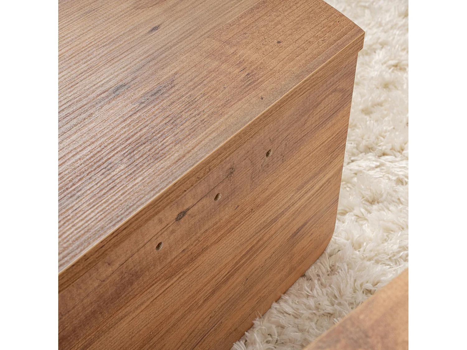 Tavolino da salotto rotondo in pino atlantico 90cm POUL