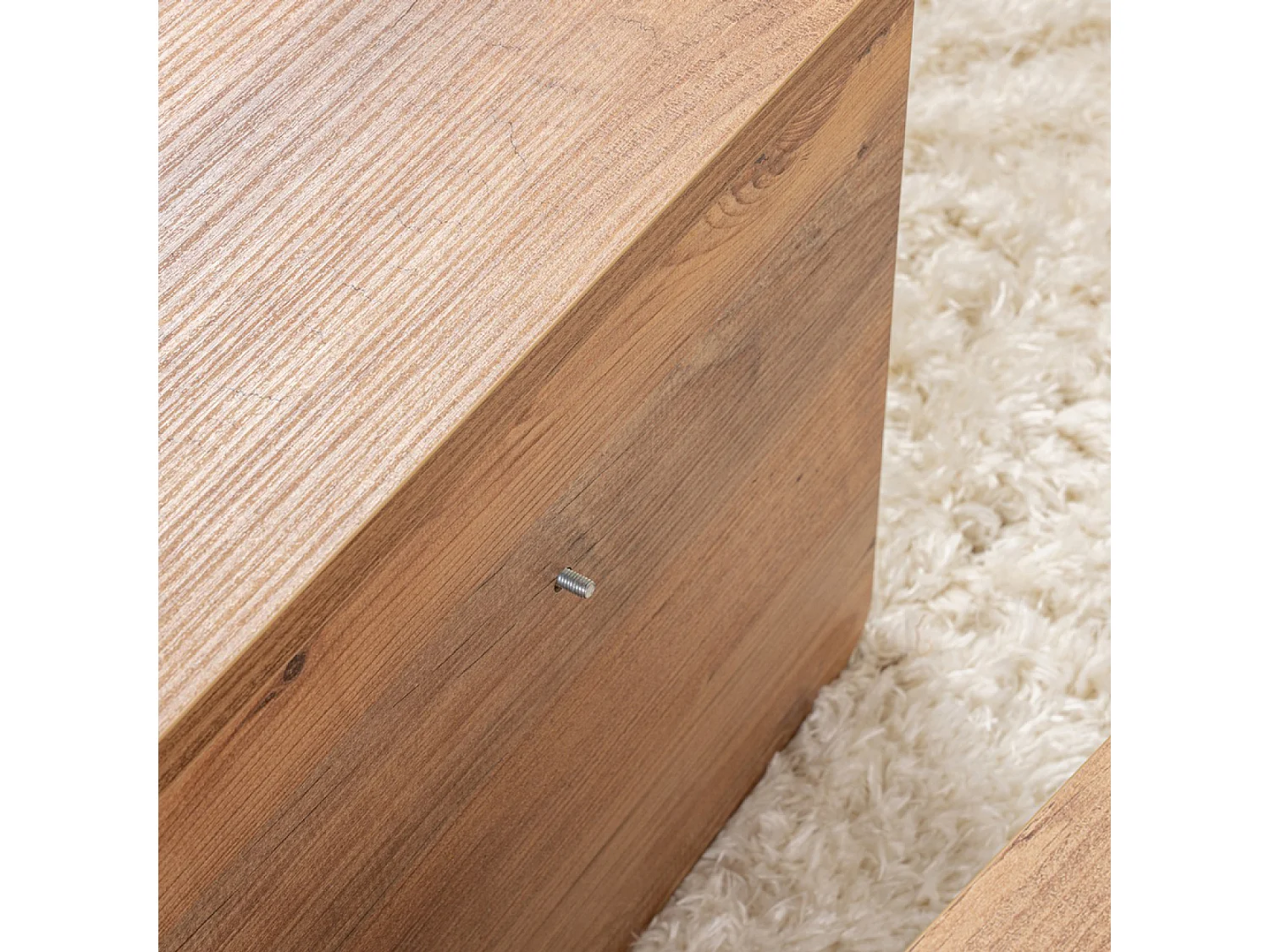 Tavolino da salotto rotondo in pino atlantico 90cm POUL