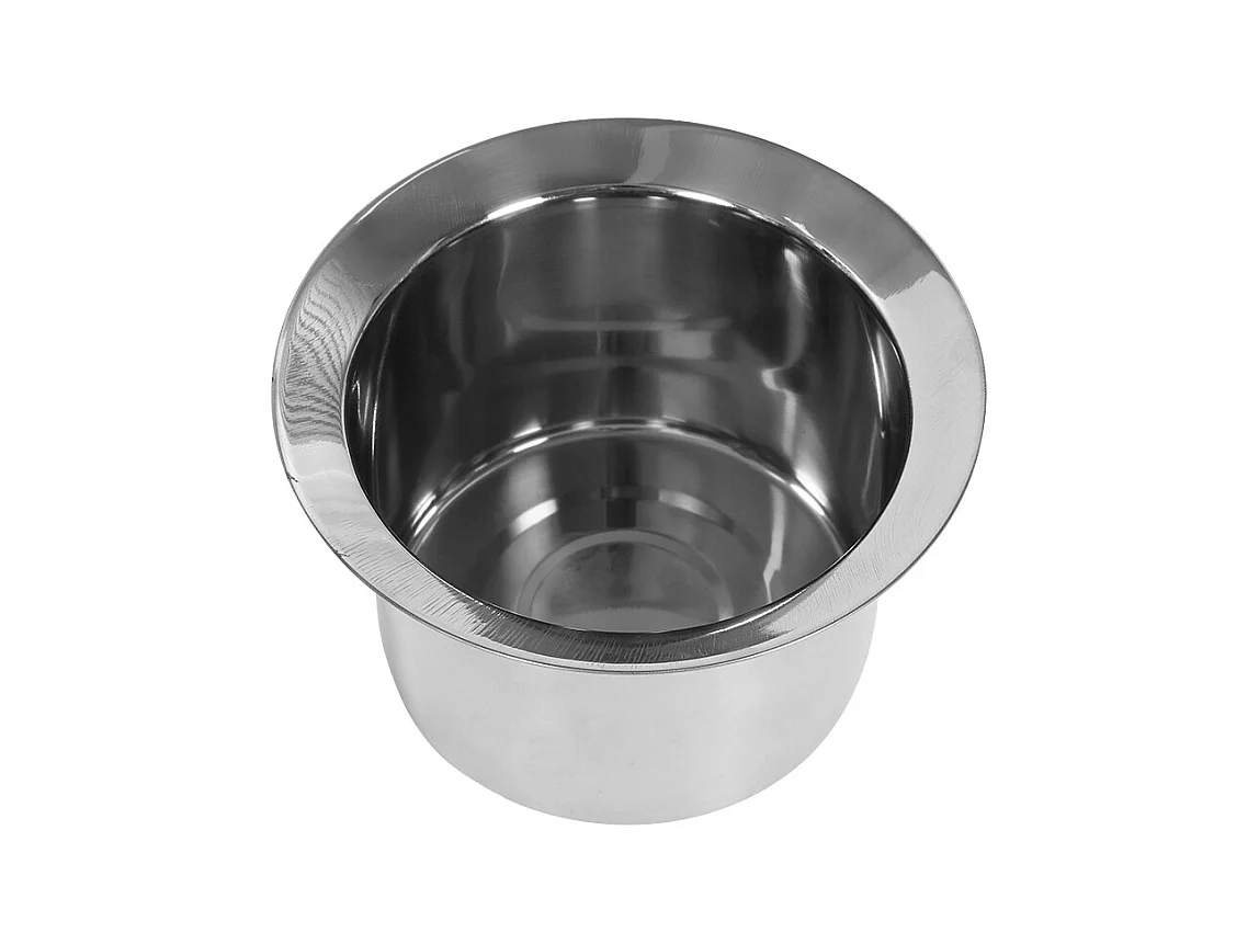 Table d'appoint extérieur en aluminium avec seau à glace table d'appoint de patio table d'extrémité en aluminium avec patins réglables Bronze