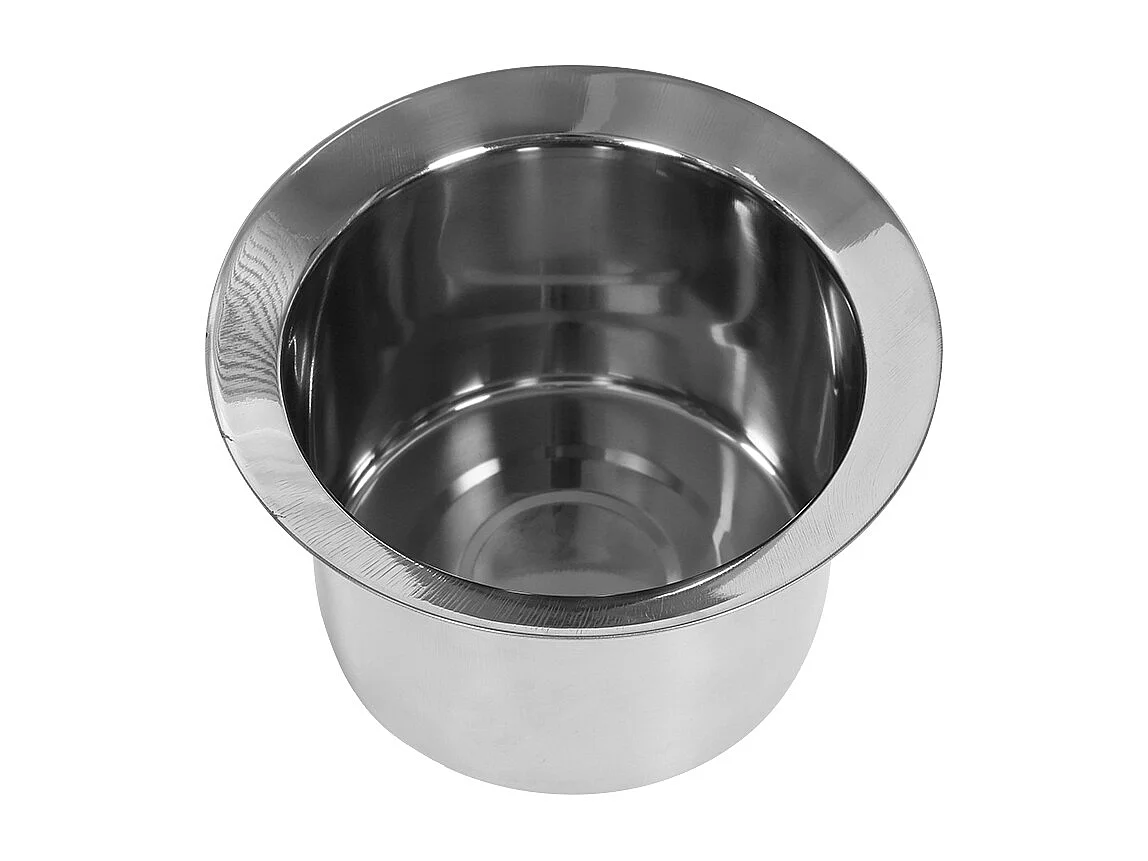 Table d'appoint extérieur en aluminium avec seau à glace table d'appoint de patio table d'extrémité en aluminium avec patins réglables Bronze