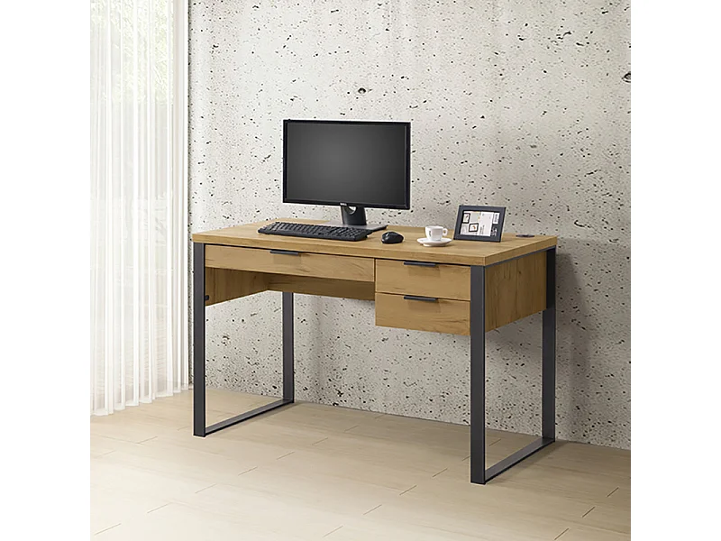 Bureau 3 tiroirs petit modèle Ron