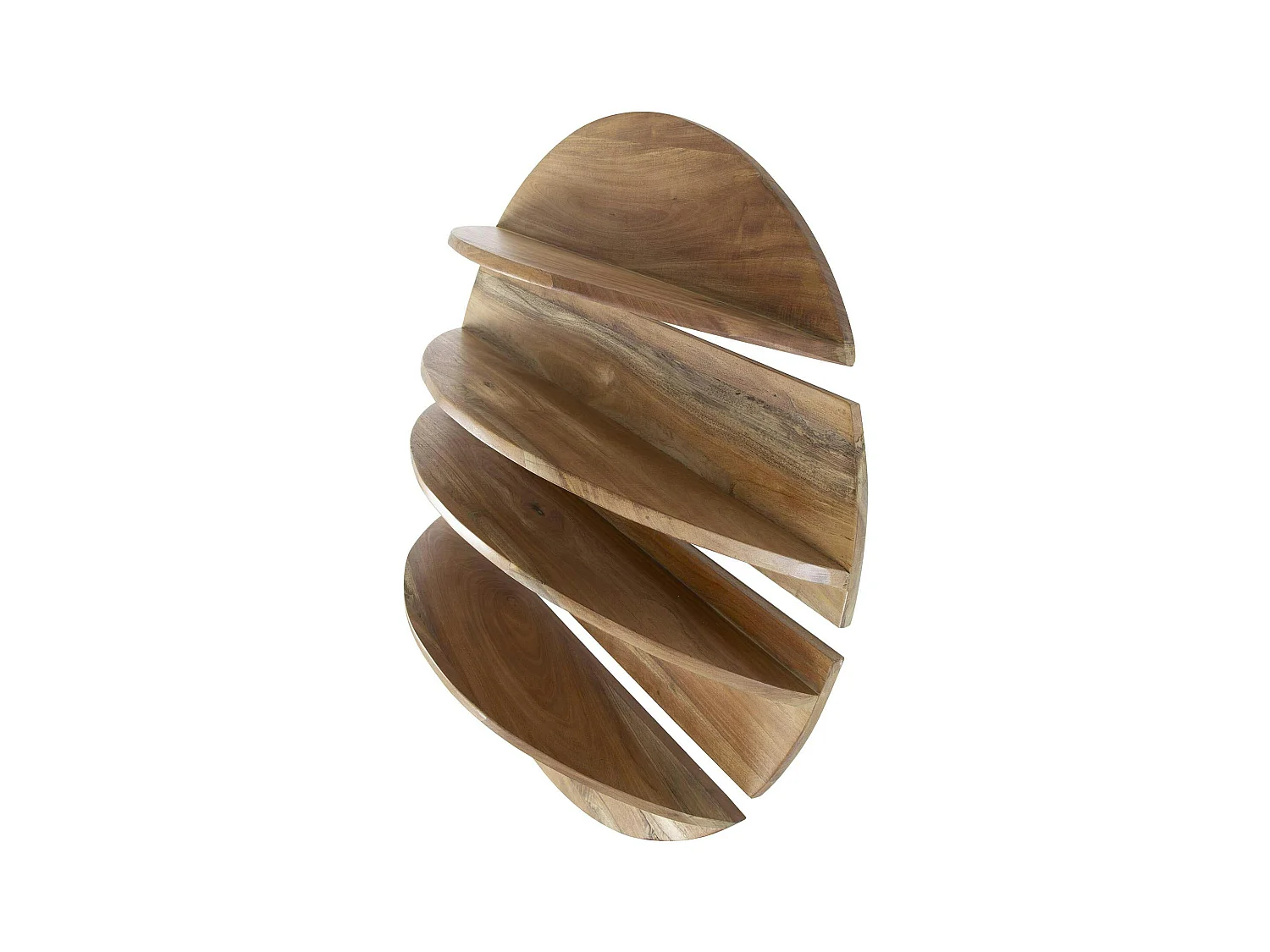 Etagère murale décorative (lot de 4) en bois de margousier Ø 90 cm