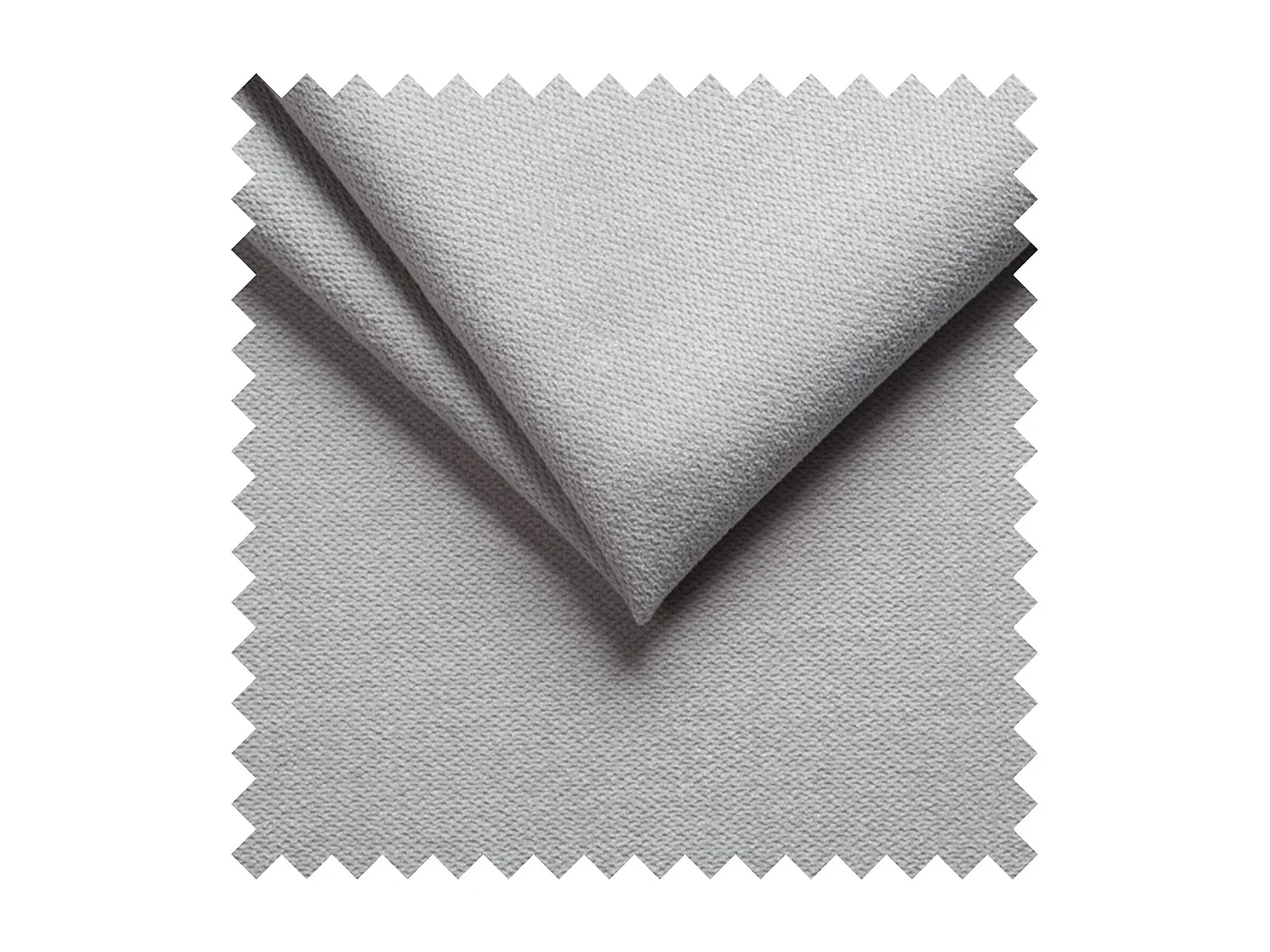 Lit continental avec surmatelas - 140x200 cm - chenille gris clair - SALIANO