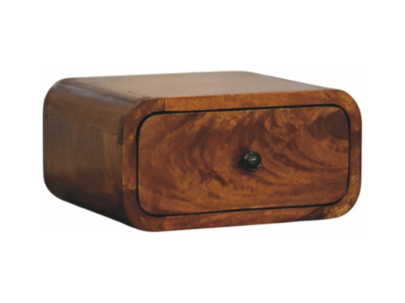 Artisan Furniture Avora mini wandgemonteerd nachtkastje met 1 lade van massief kastanjehout