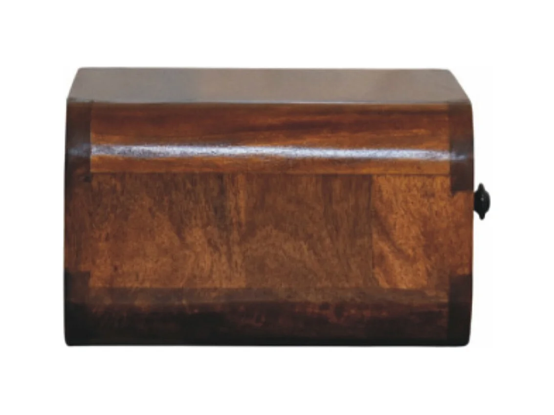 Artisan Furniture Avora mini wandgemonteerd nachtkastje met 1 lade van massief kastanjehout