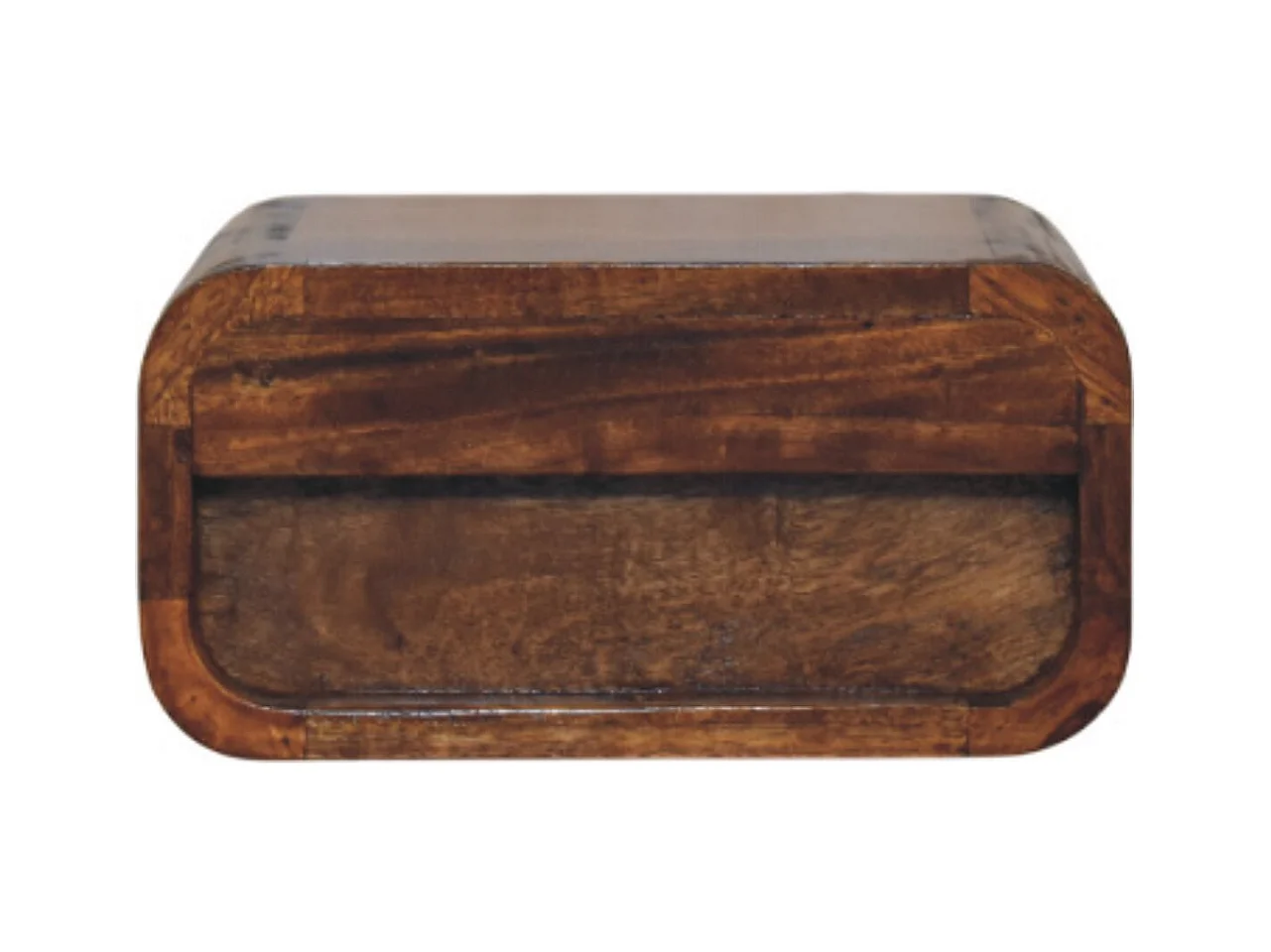 Artisan Furniture Avora mini wandgemonteerd nachtkastje met 1 lade van massief kastanjehout