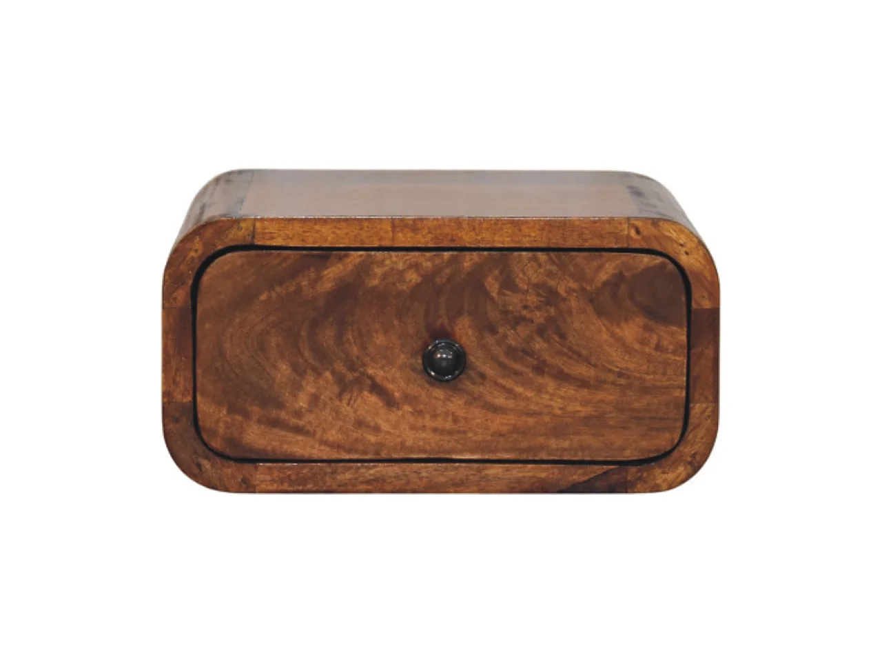Artisan Furniture Avora Mini veggmontert nattbord med 1 skuff i solid kastanjefinish