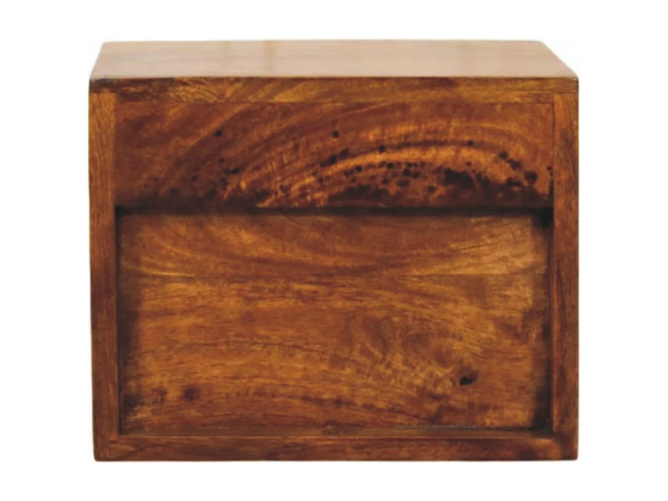 Artisan Furniture Solis Wandmontierter Nachttisch mit 1 Schublade aus massivem Kastanienholz