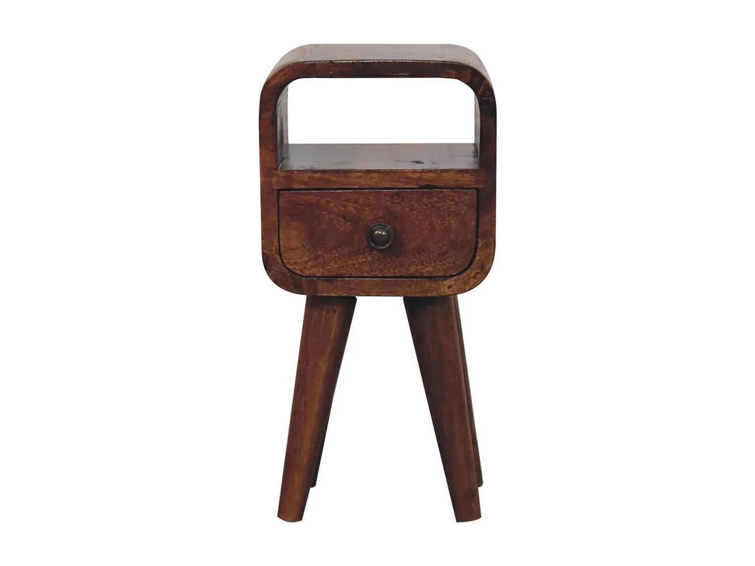 Artisan Furniture Extra Mini nattbord med åpen nisje i solid kastanjefinish