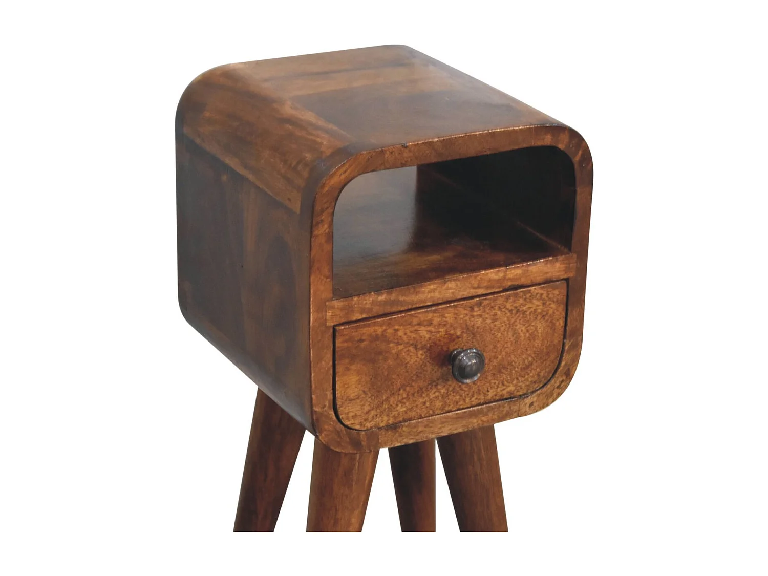 Artisan Furniture Extra Mini nattbord med åpen nisje i solid kastanjefinish