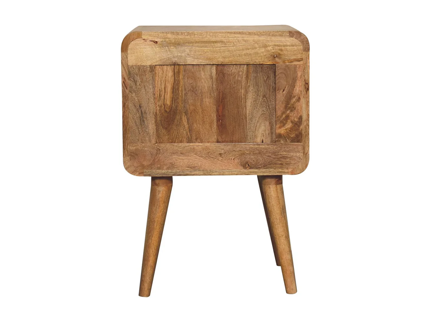 Table de chevet T-bar à reliefs Artisan Furniture, 2 tiroirs, marron