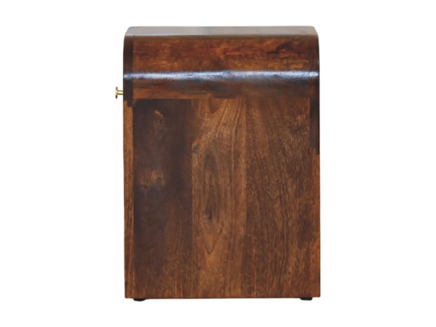 Artisan Furniture Mini Darcy nachtkastje van massief kastanjehout met gebogen randen