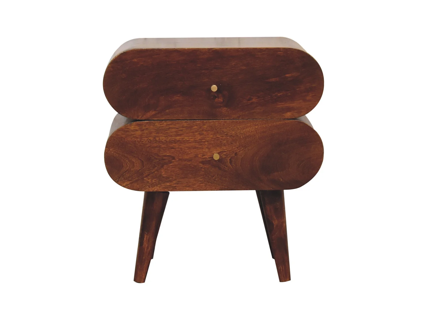 Artisan Furniture Szafka nocna Bubble z litego drewna kasztanowego