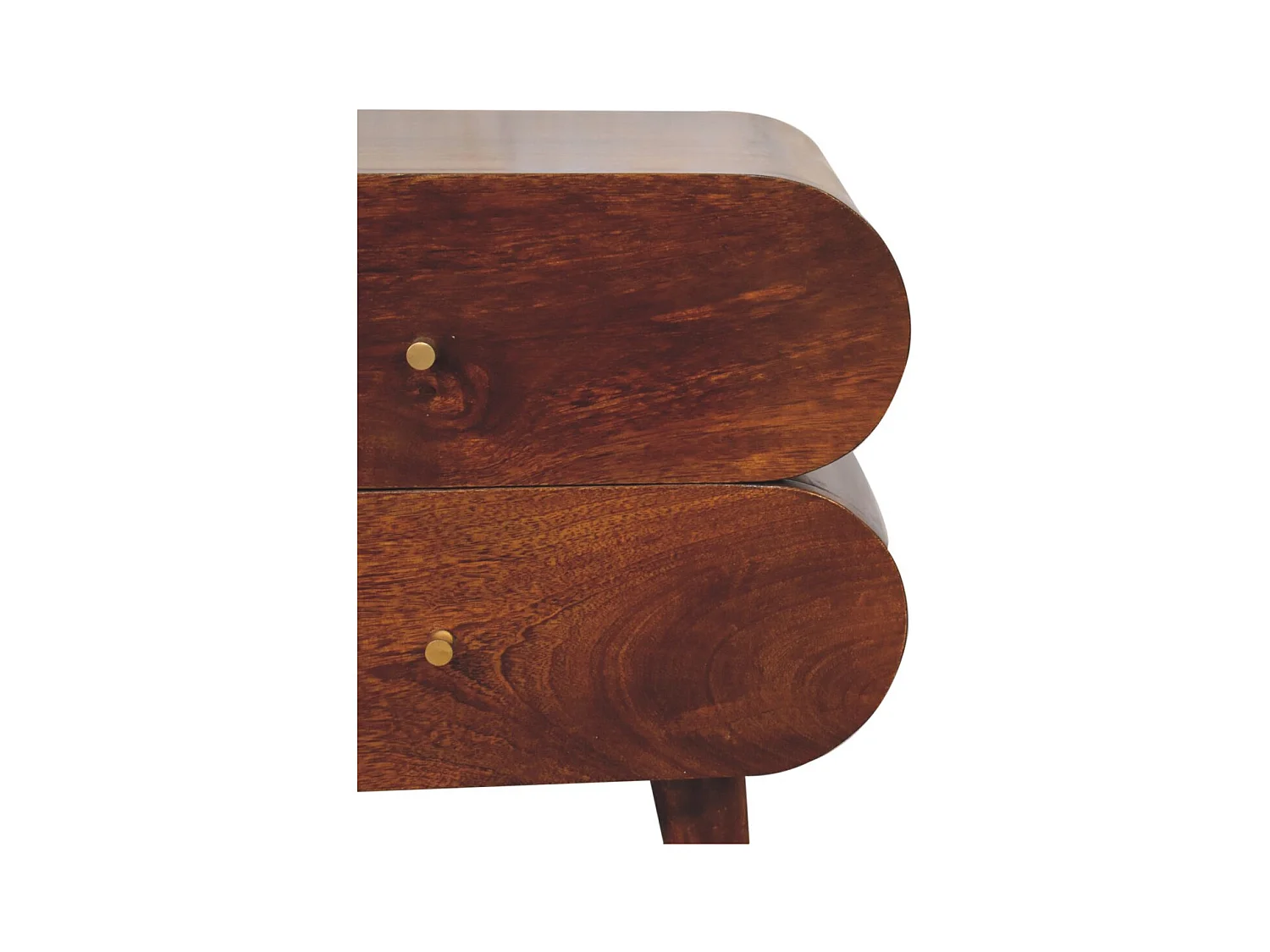 Artisan Furniture Szafka nocna Bubble z litego drewna kasztanowego