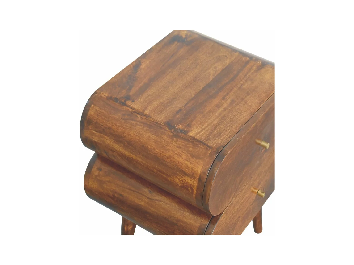 Artisan Furniture Szafka nocna Bubble z litego drewna kasztanowego