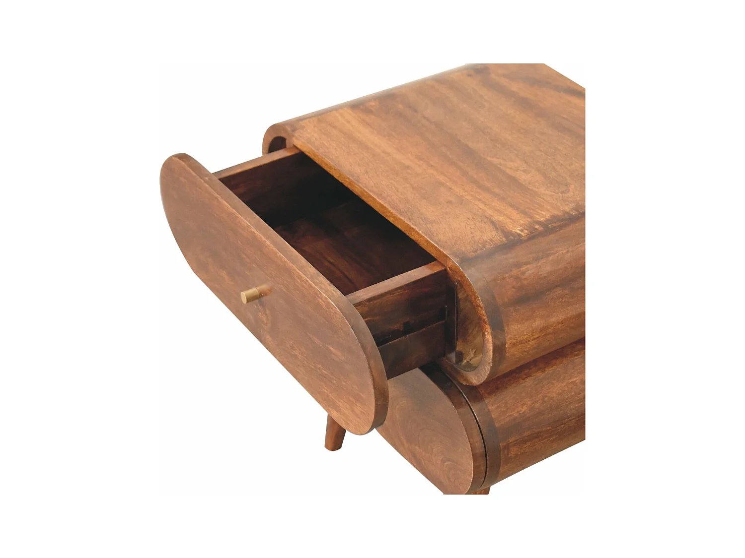 Artisan Furniture Szafka nocna Bubble z litego drewna kasztanowego