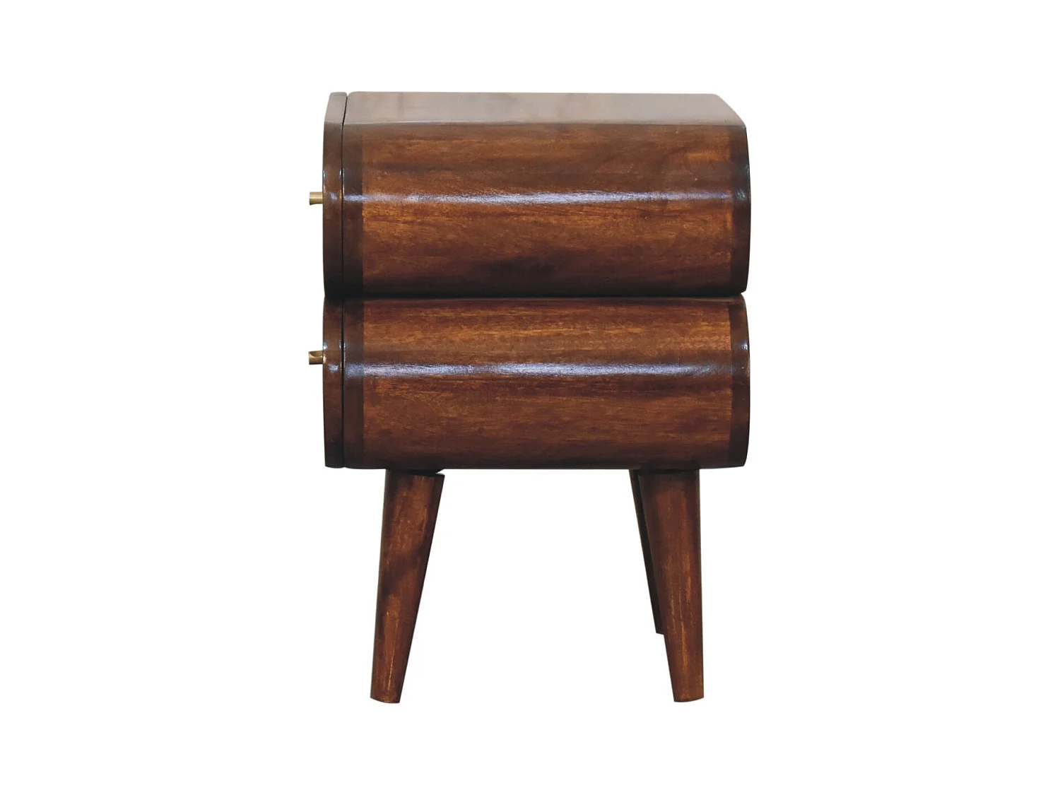 Artisan Furniture Szafka nocna Bubble z litego drewna kasztanowego