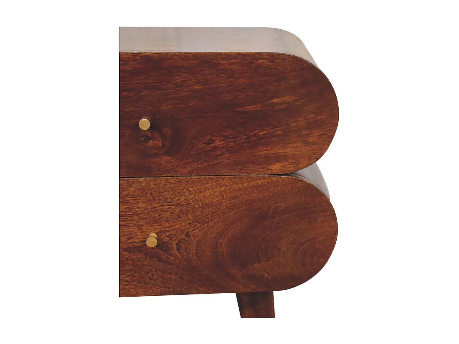 Artisan Furniture Bubble nattbord i heltre med overflate fra kastanje