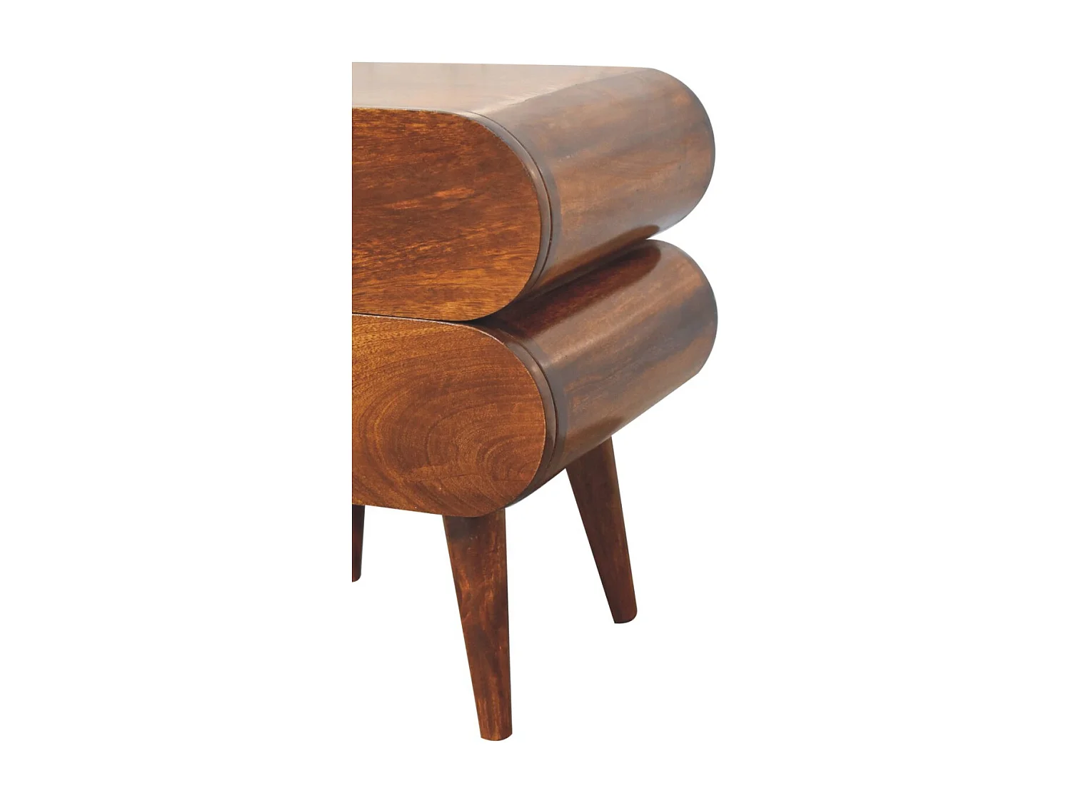 Artisan Furniture Bubble nattbord i heltre med overflate fra kastanje