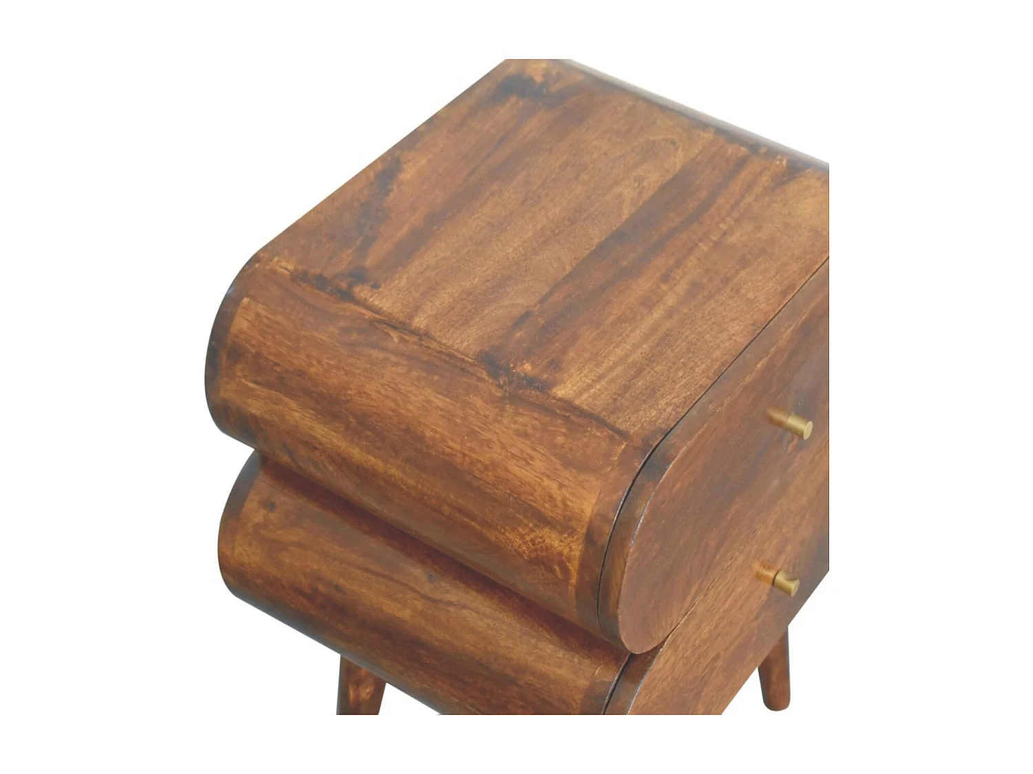 Artisan Furniture Bubble nattbord i heltre med overflate fra kastanje