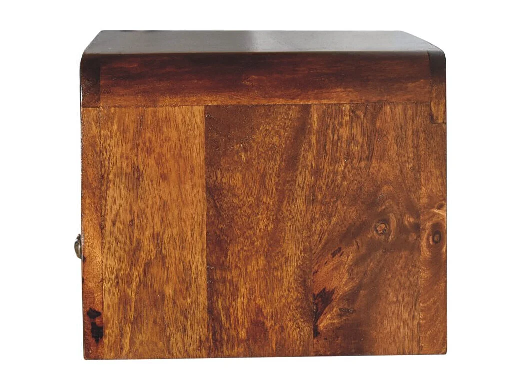 Artisan Furniture Massiver wandmontierter Nachttisch mit 1 Schublade aus Kastanienholz