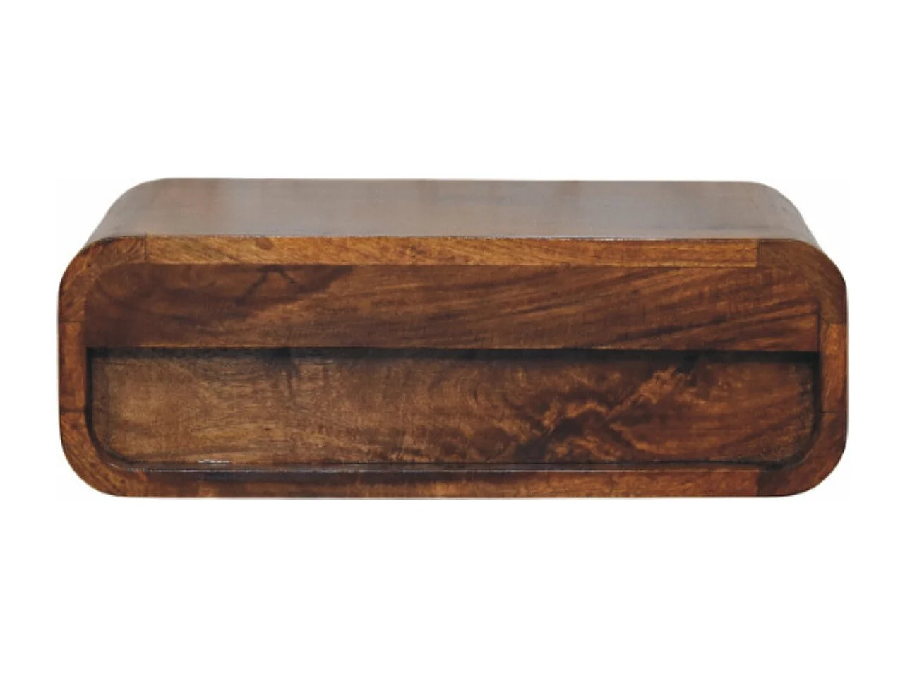 Artisan Furniture Avora wandgemonteerd nachtkastje met 1 lade in honingkaramel van massief hout