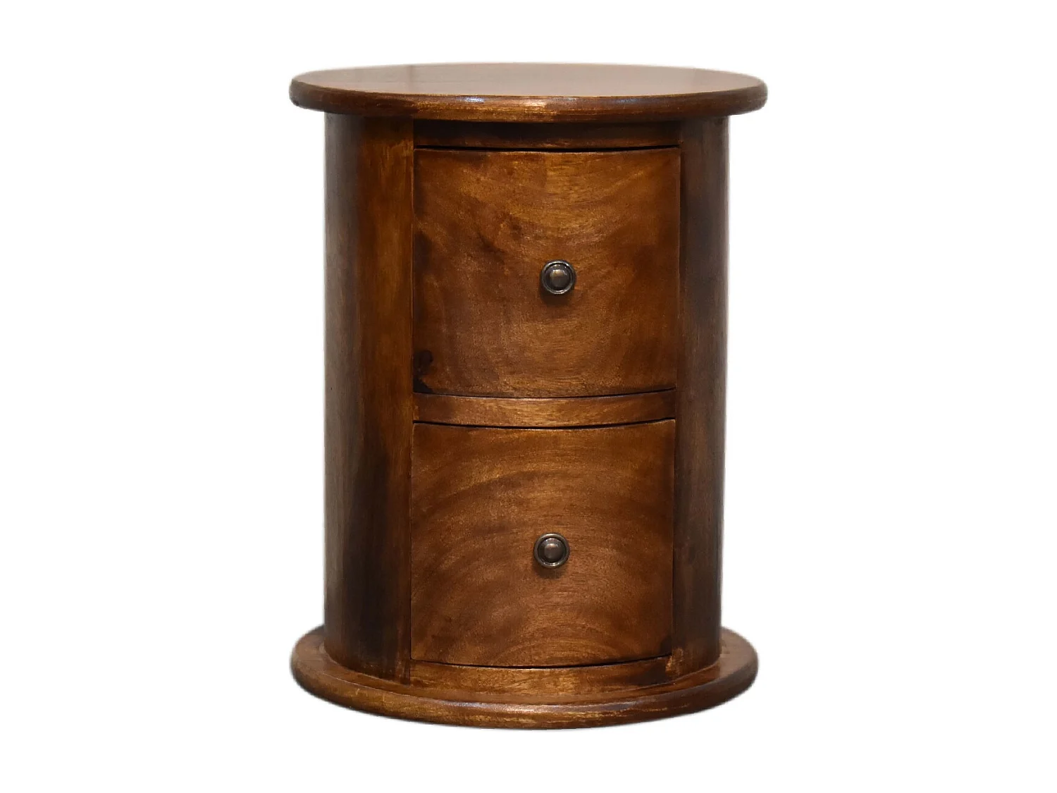Artisan Furniture Solid Wood Mini Chestnut 2 Drawer Drum Chest