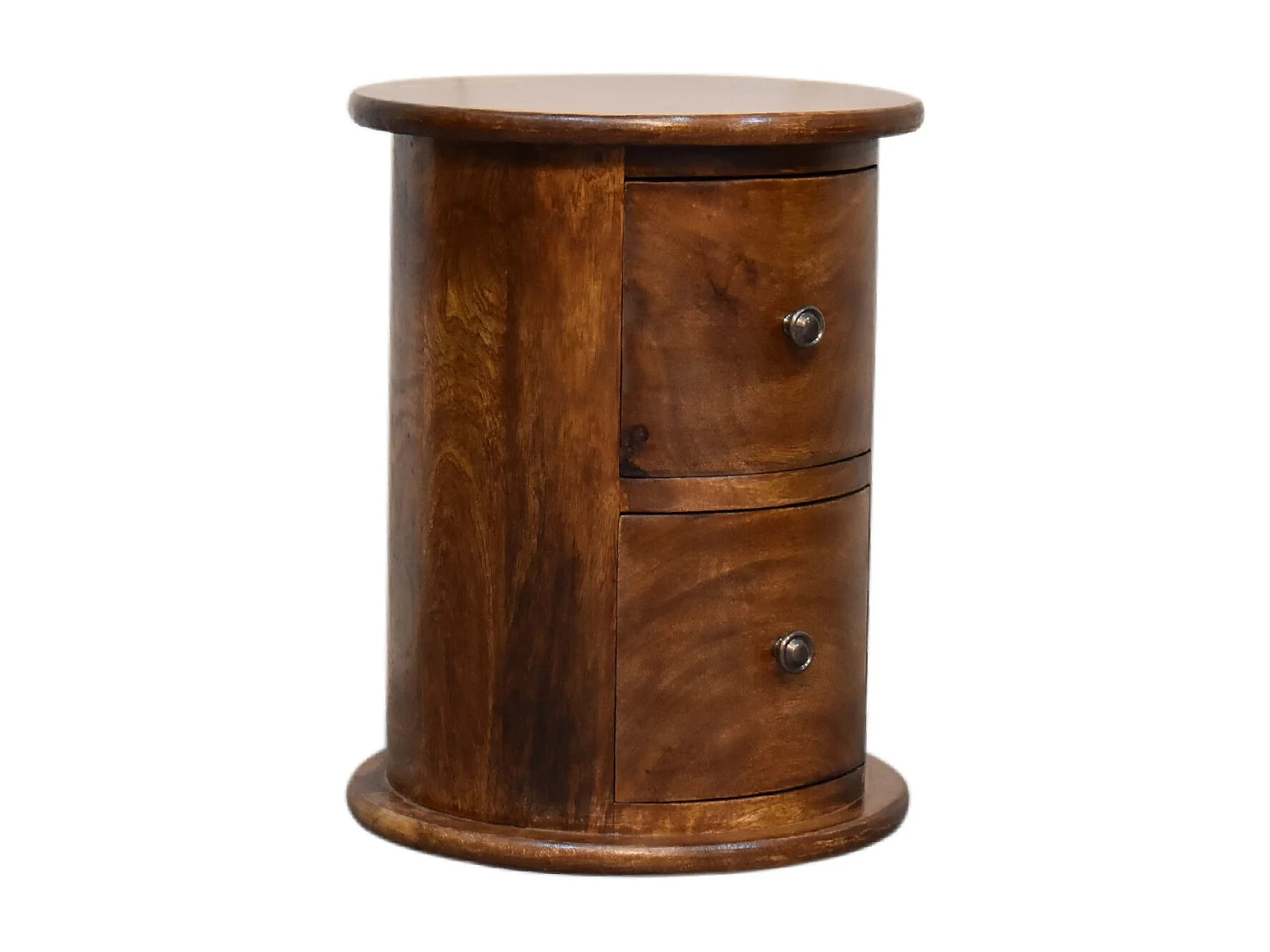 Artisan Furniture Solid Wood Mini Chestnut 2 Drawer Drum Chest