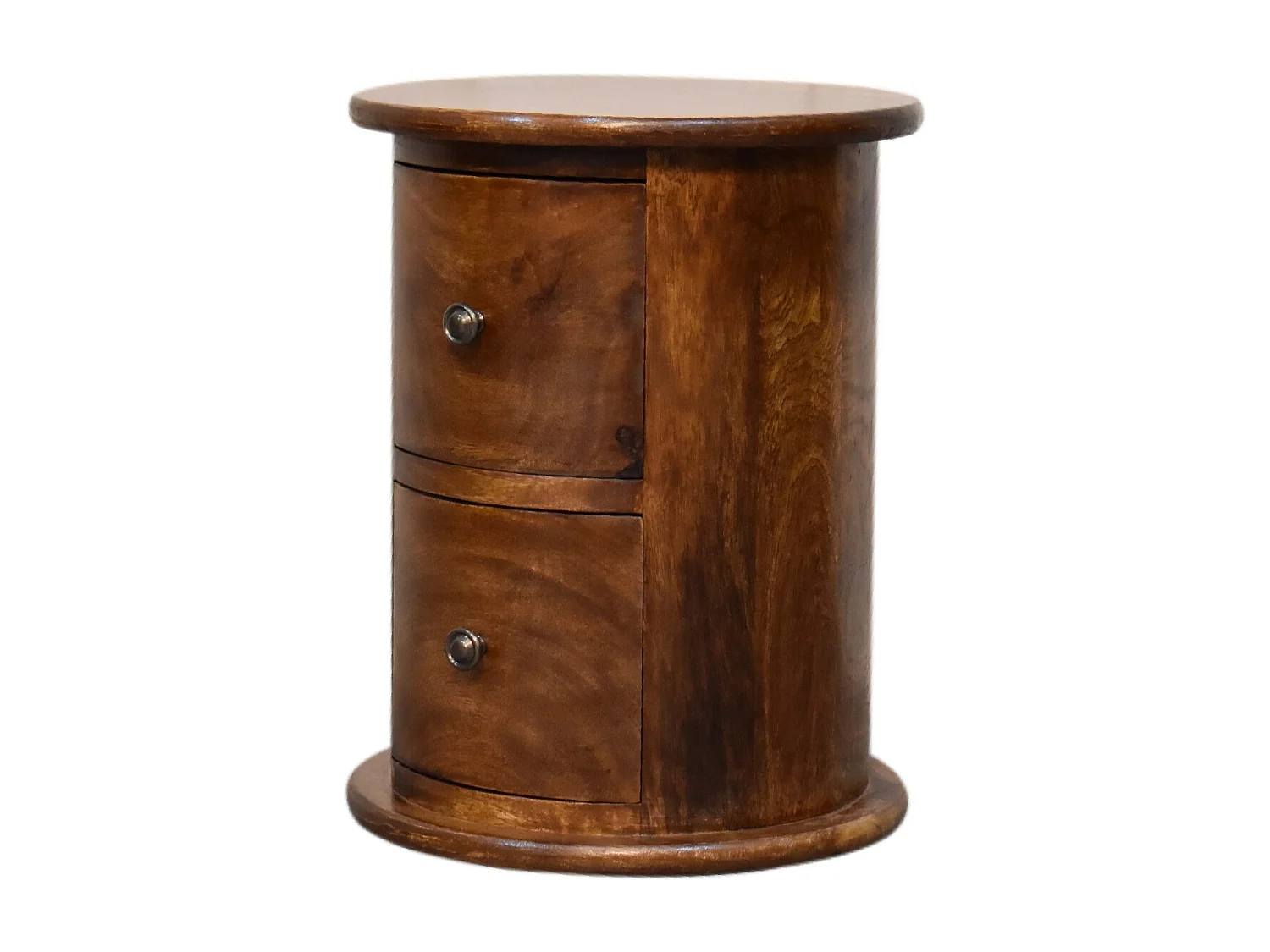 Artisan Furniture Solid Wood Mini Chestnut 2 Drawer Drum Chest