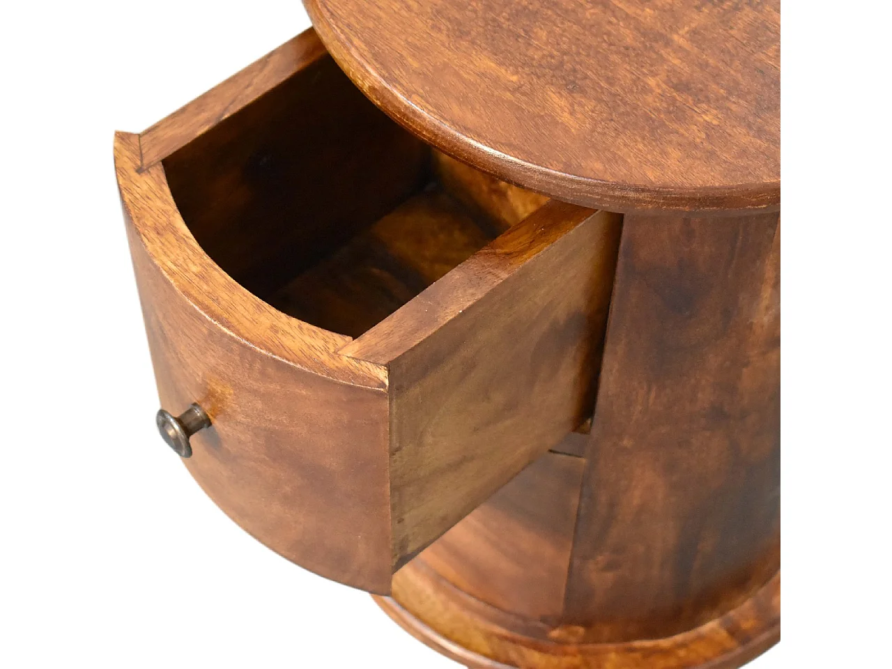 Artisan Furniture Solid Wood Mini Chestnut 2 Drawer Drum Chest