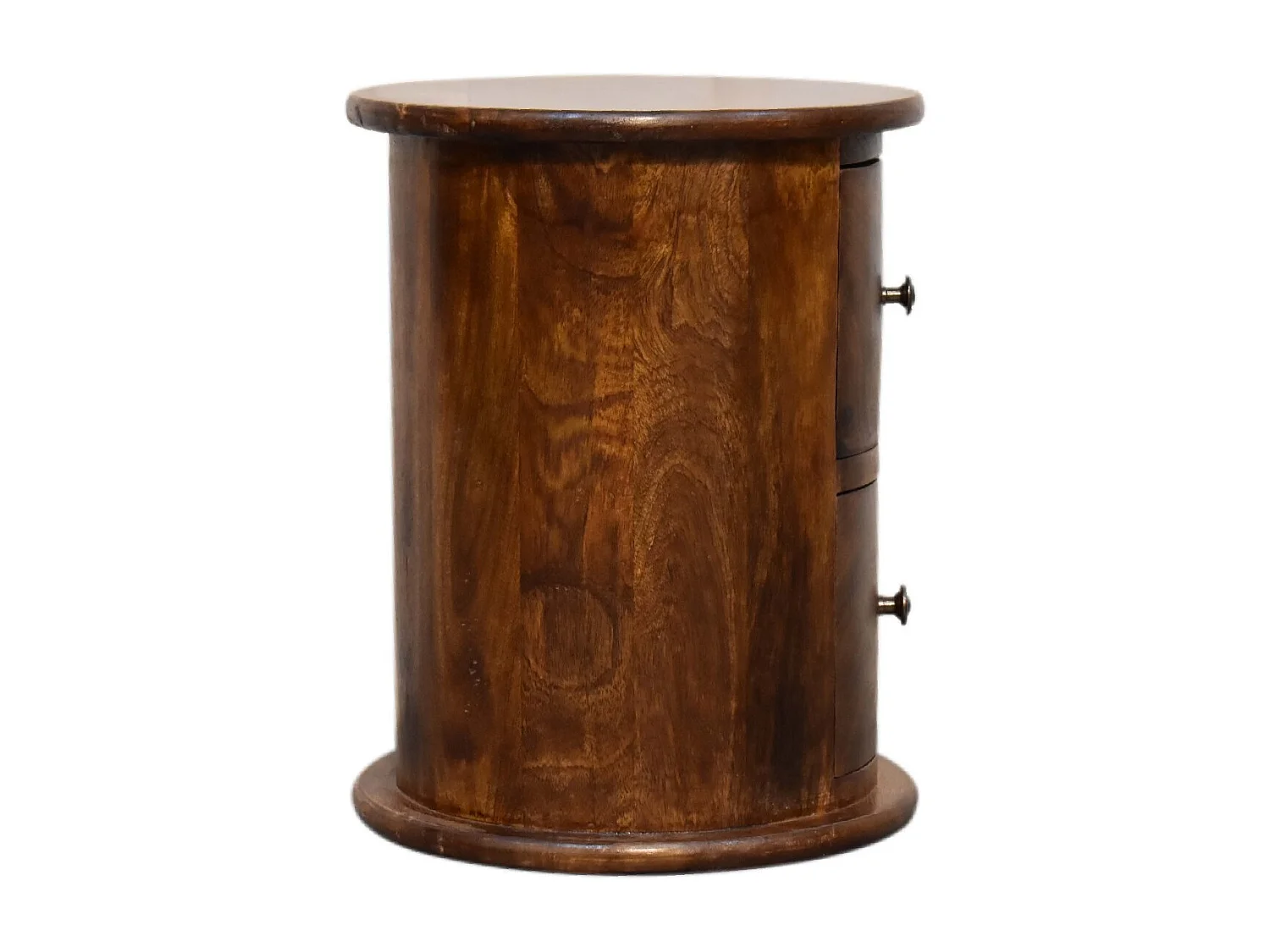 Artisan Furniture Solid Wood Mini Chestnut 2 Drawer Drum Chest