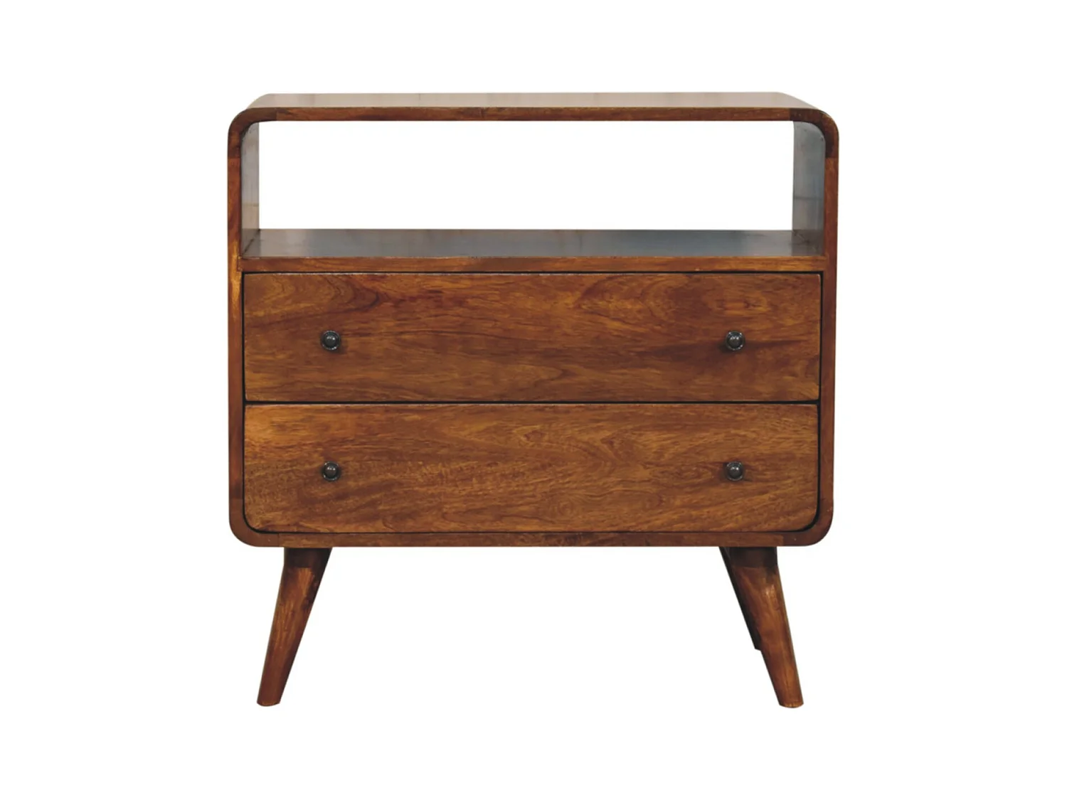 Artisan Furniture Console courbée Nordic Charm en bois massif