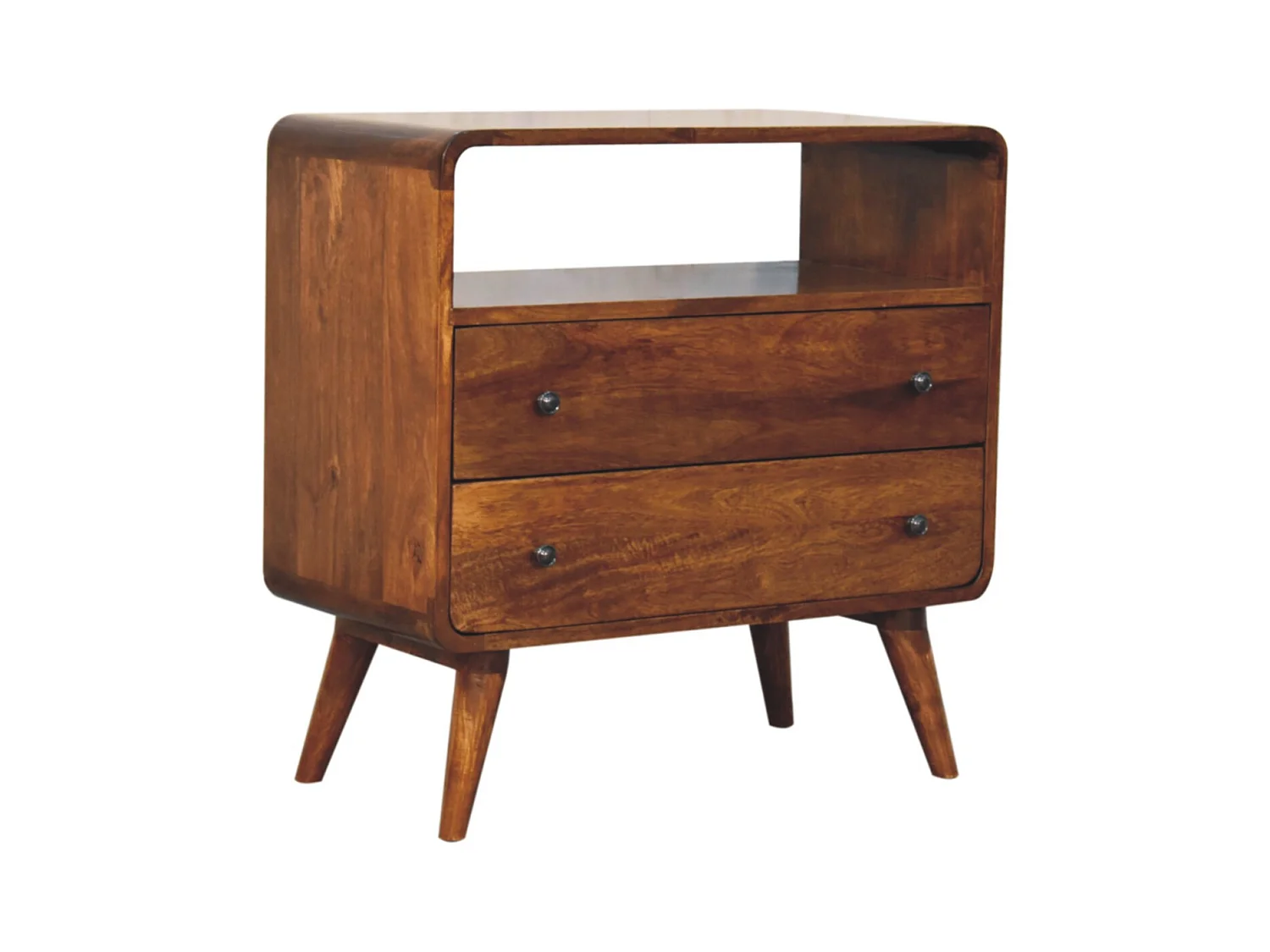 Artisan Furniture Console courbée Nordic Charm en bois massif