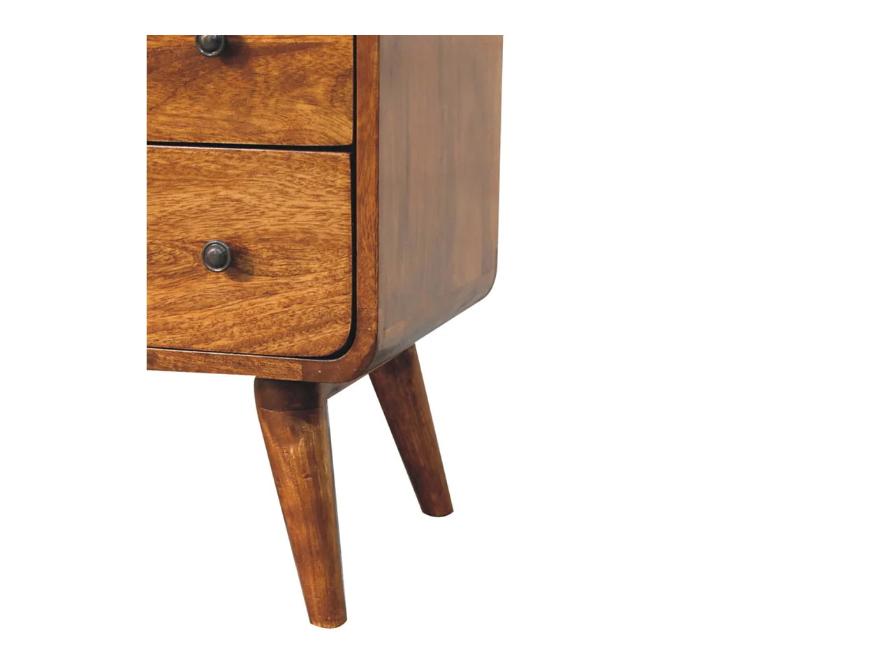 Artisan Furniture Console courbée Nordic Charm en bois massif