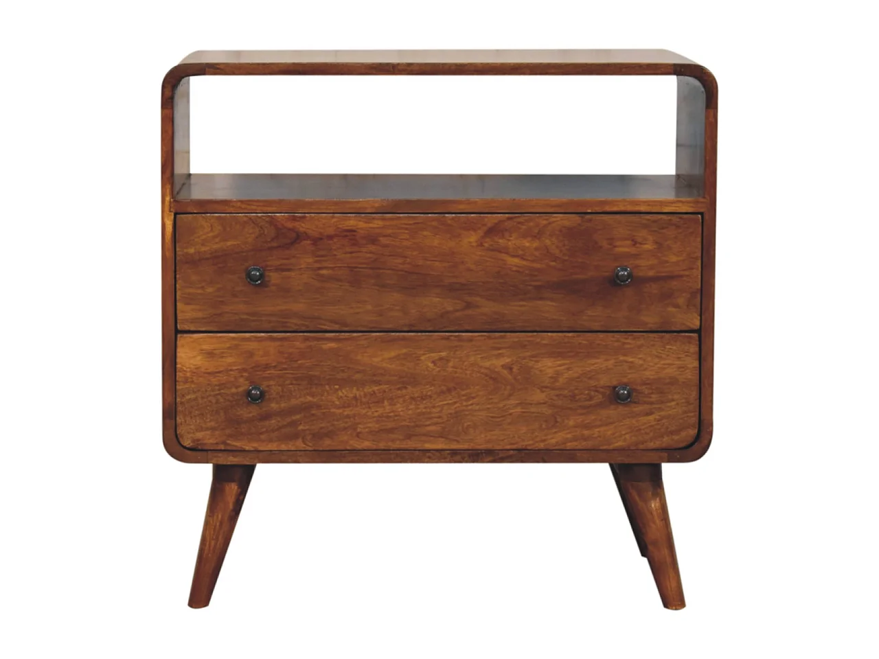 Artisan Furniture Console courbée Nordic Charm en bois massif
