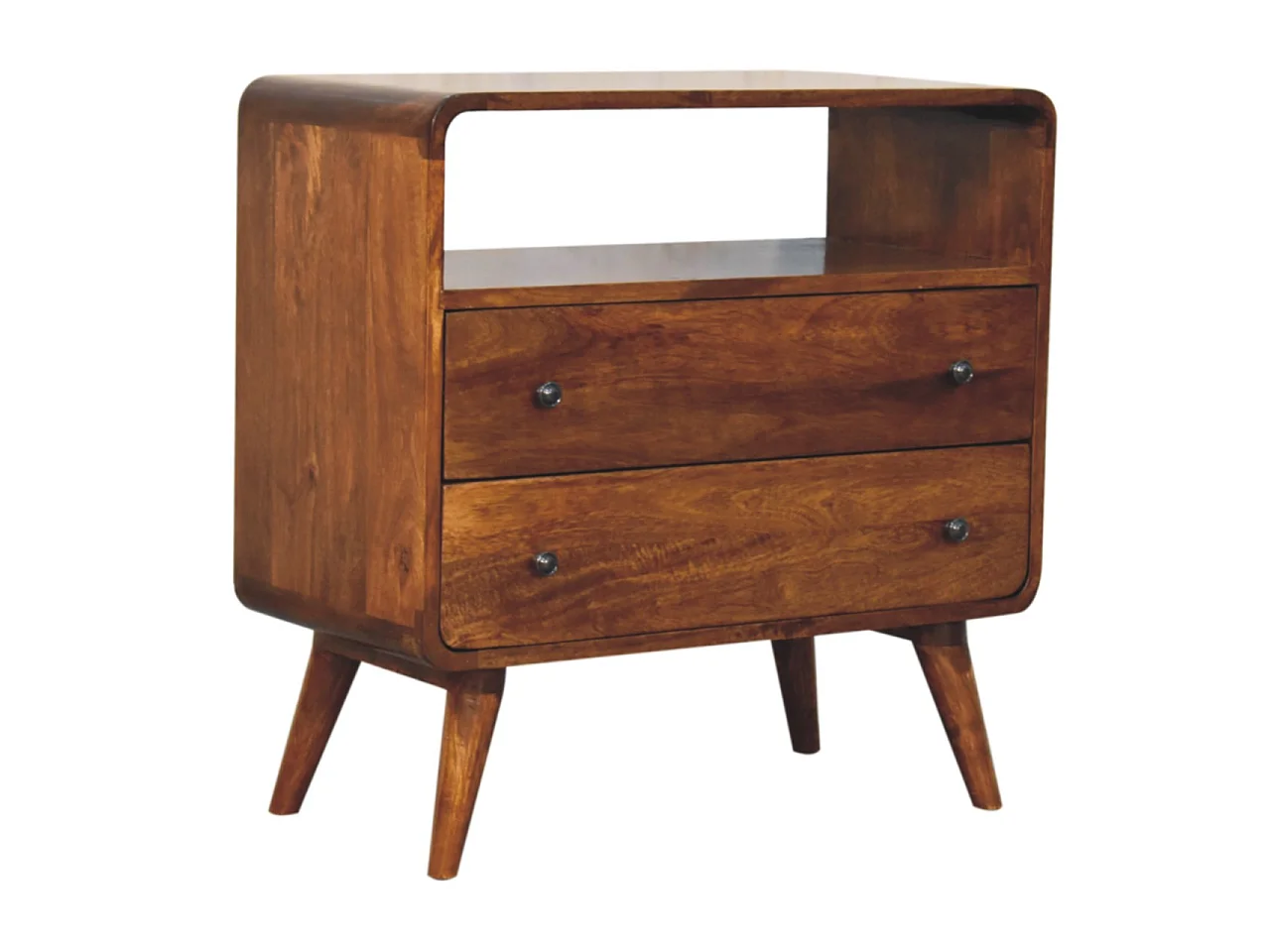 Artisan Furniture Console courbée Nordic Charm en bois massif