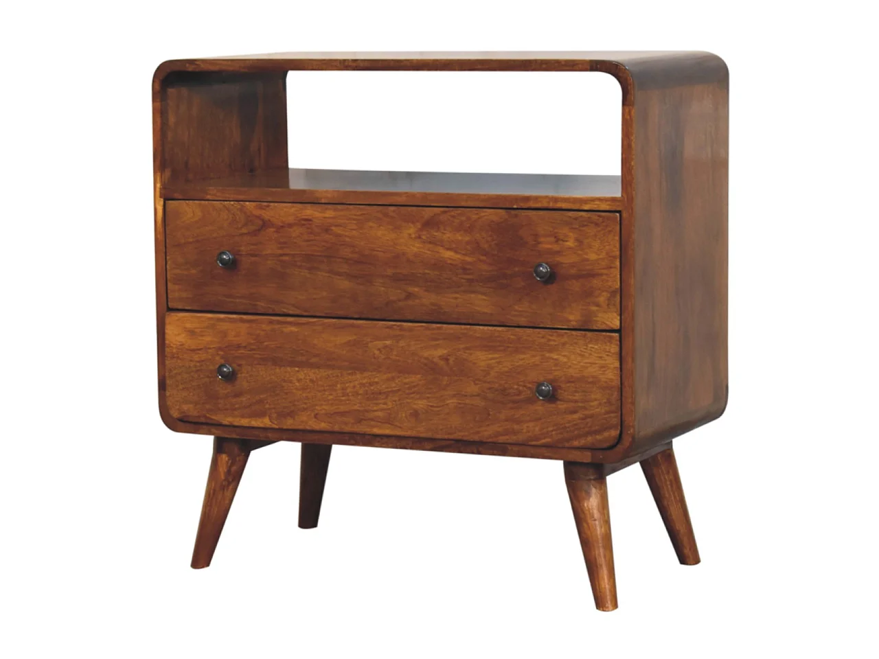 Artisan Furniture Console courbée Nordic Charm en bois massif