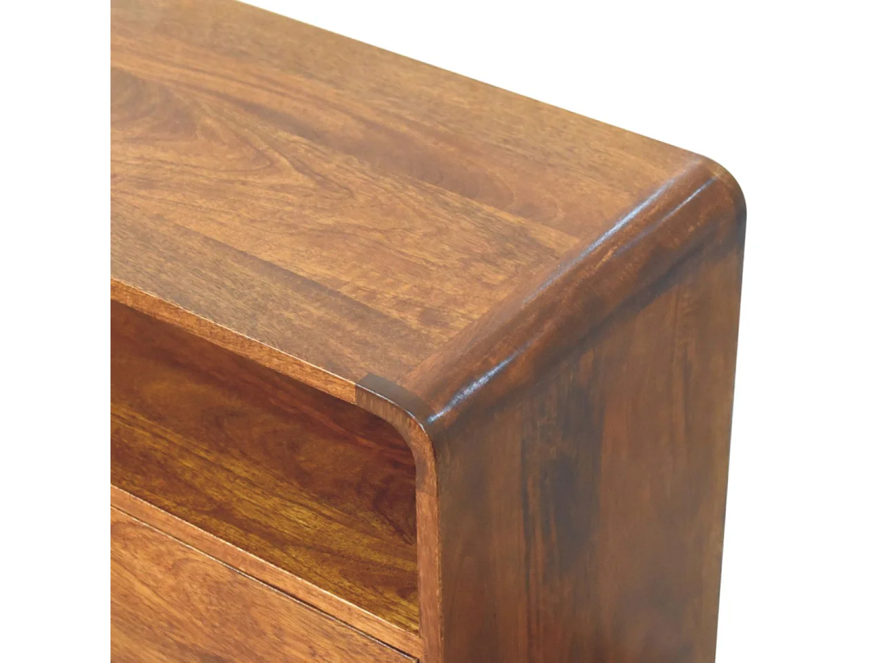 Artisan Furniture Console courbée Nordic Charm en bois massif