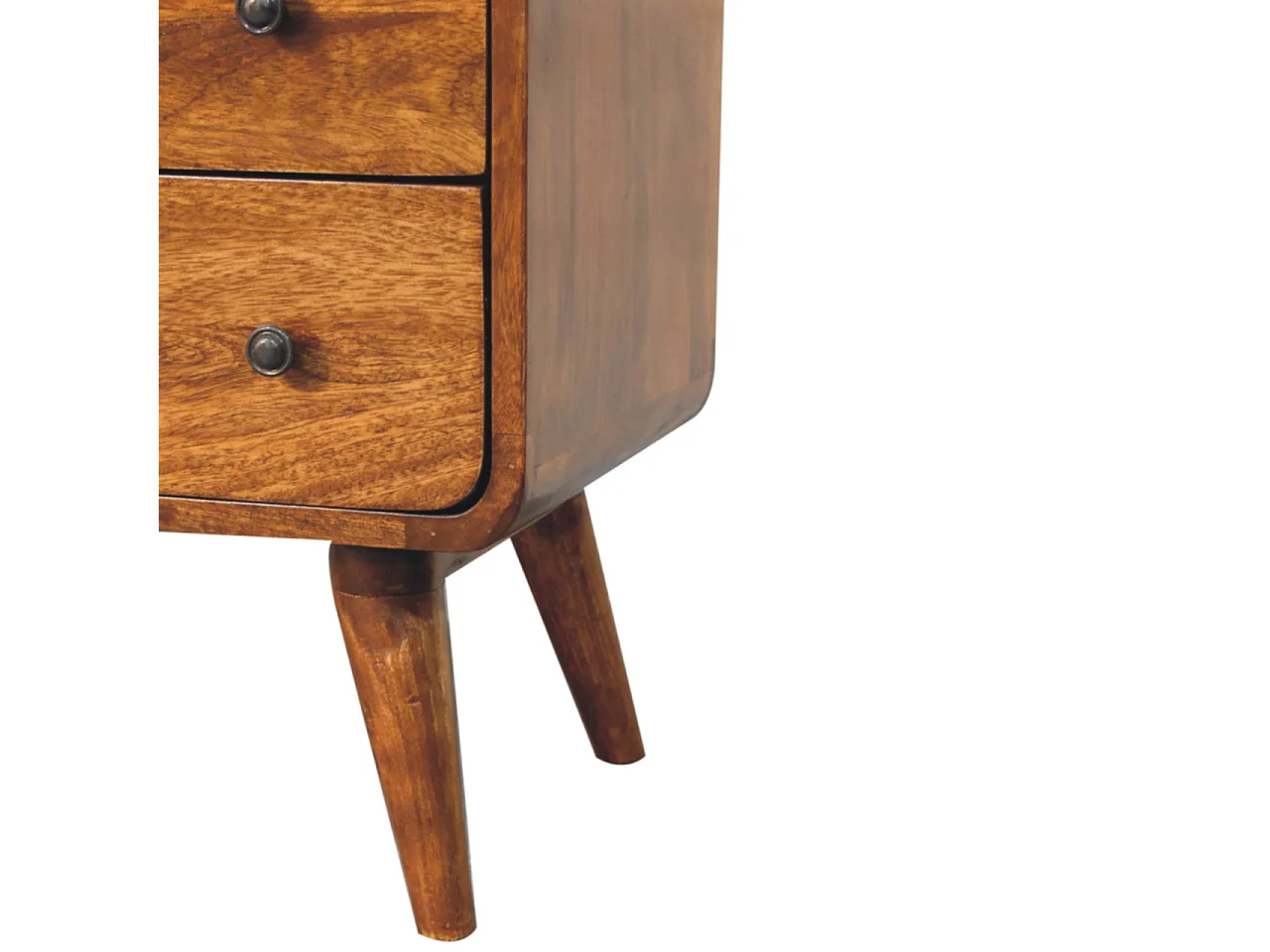 Artisan Furniture Console courbée Nordic Charm en bois massif